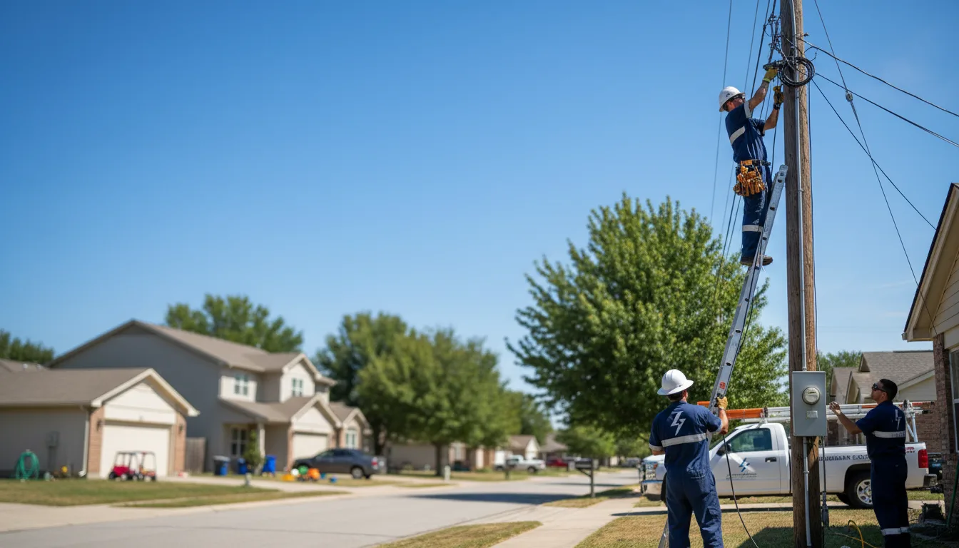 Residential electrician providing installation services in Clay, WV